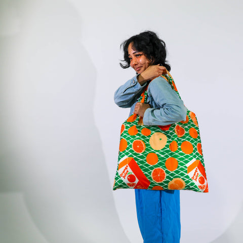 Oranges Art Sack - Eco-Friendly Reusable Fruit Tote Bag