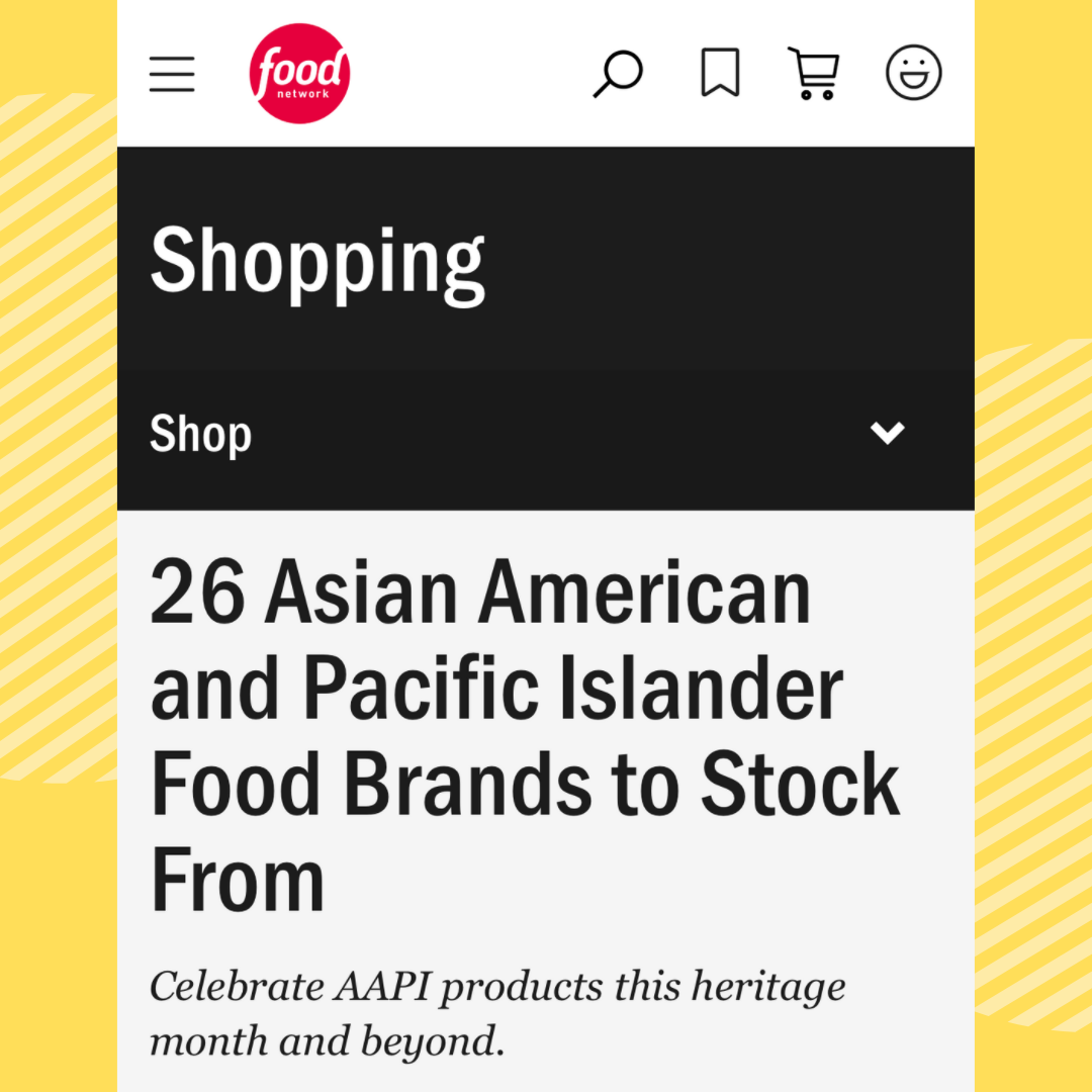 Thank You, Food Network, for Celebrating AAPI Food Brands!
