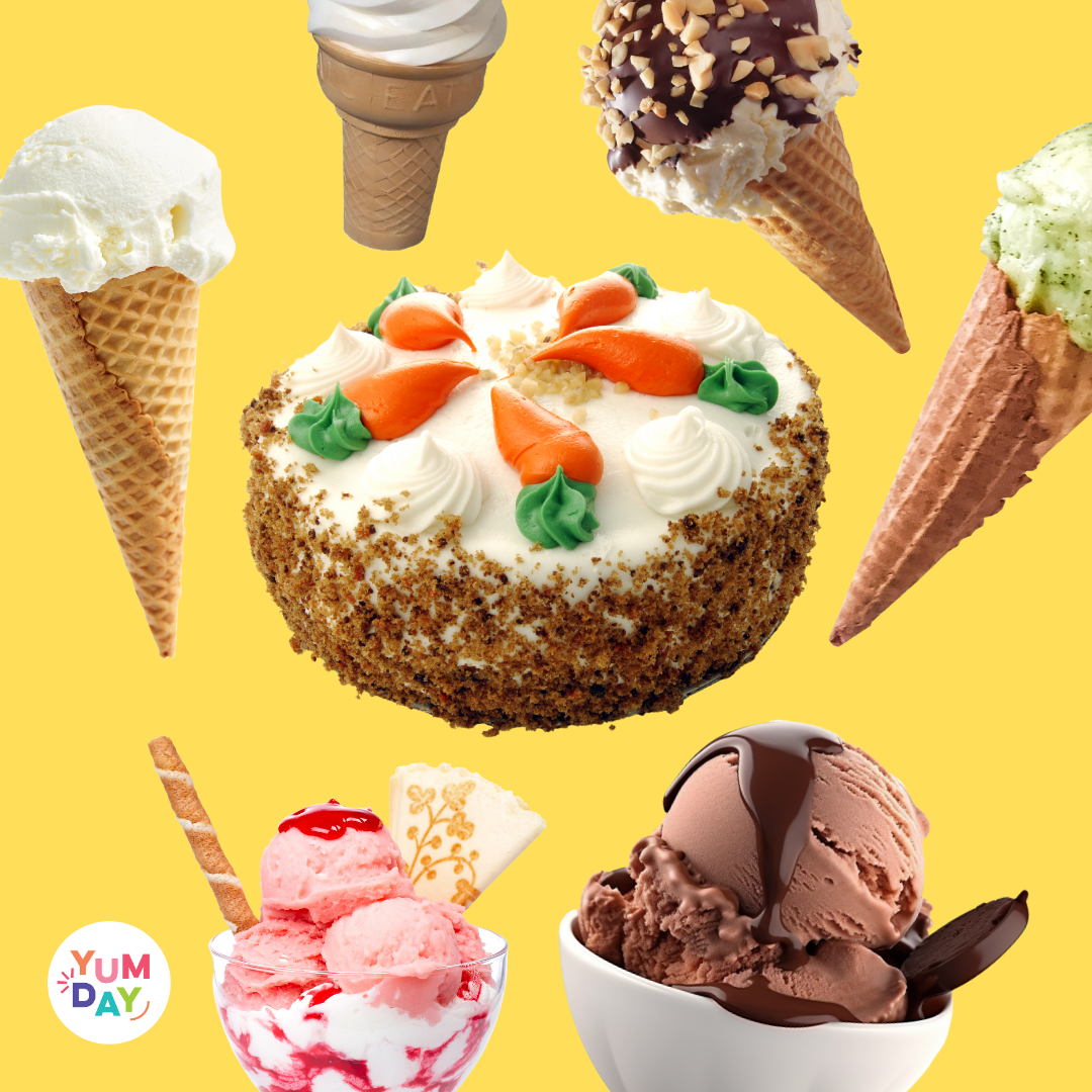 February 3: National Ice Cream for Breakfast Day and National Carrot Cake Day