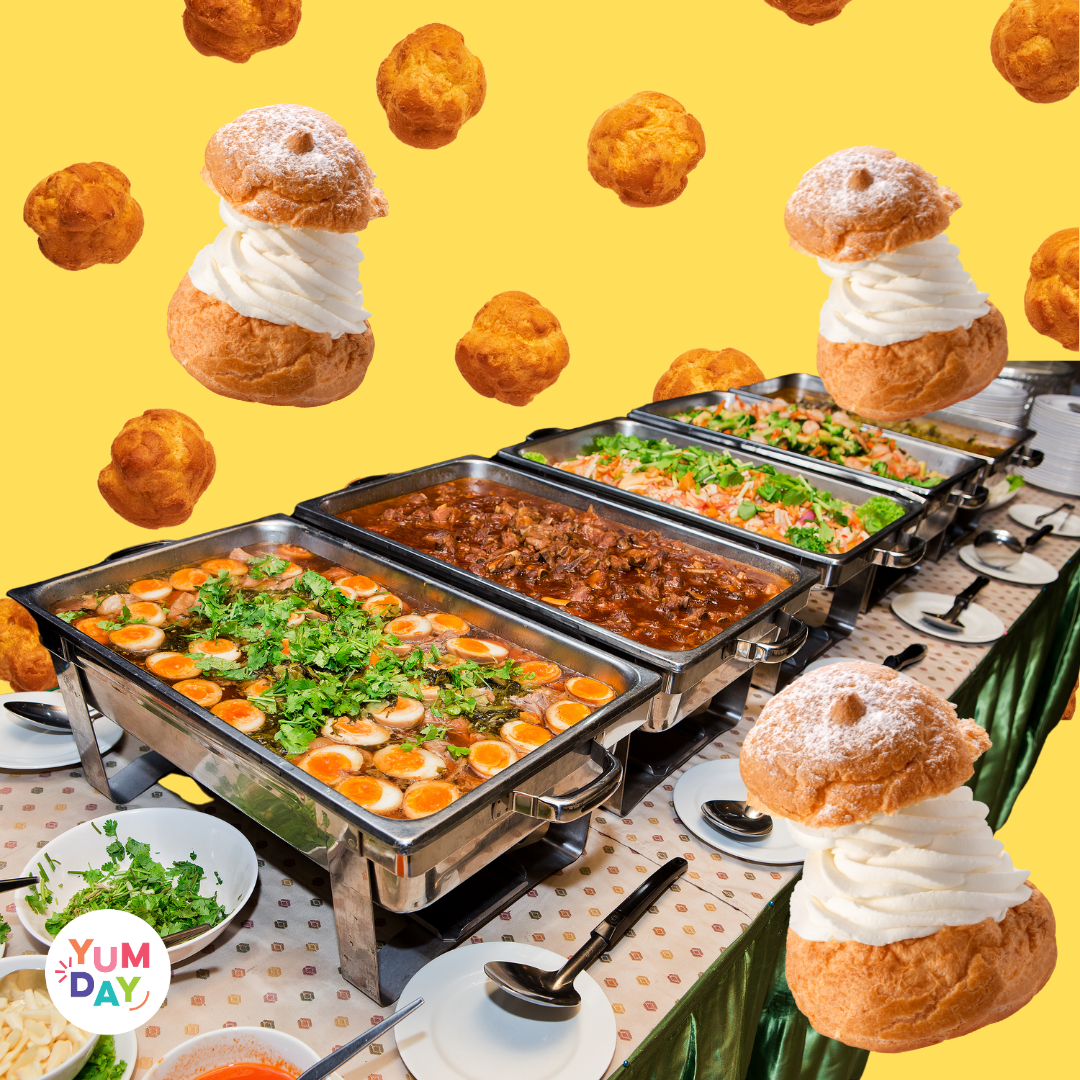 January 2: National Cream Puff Day and National Buffet Day