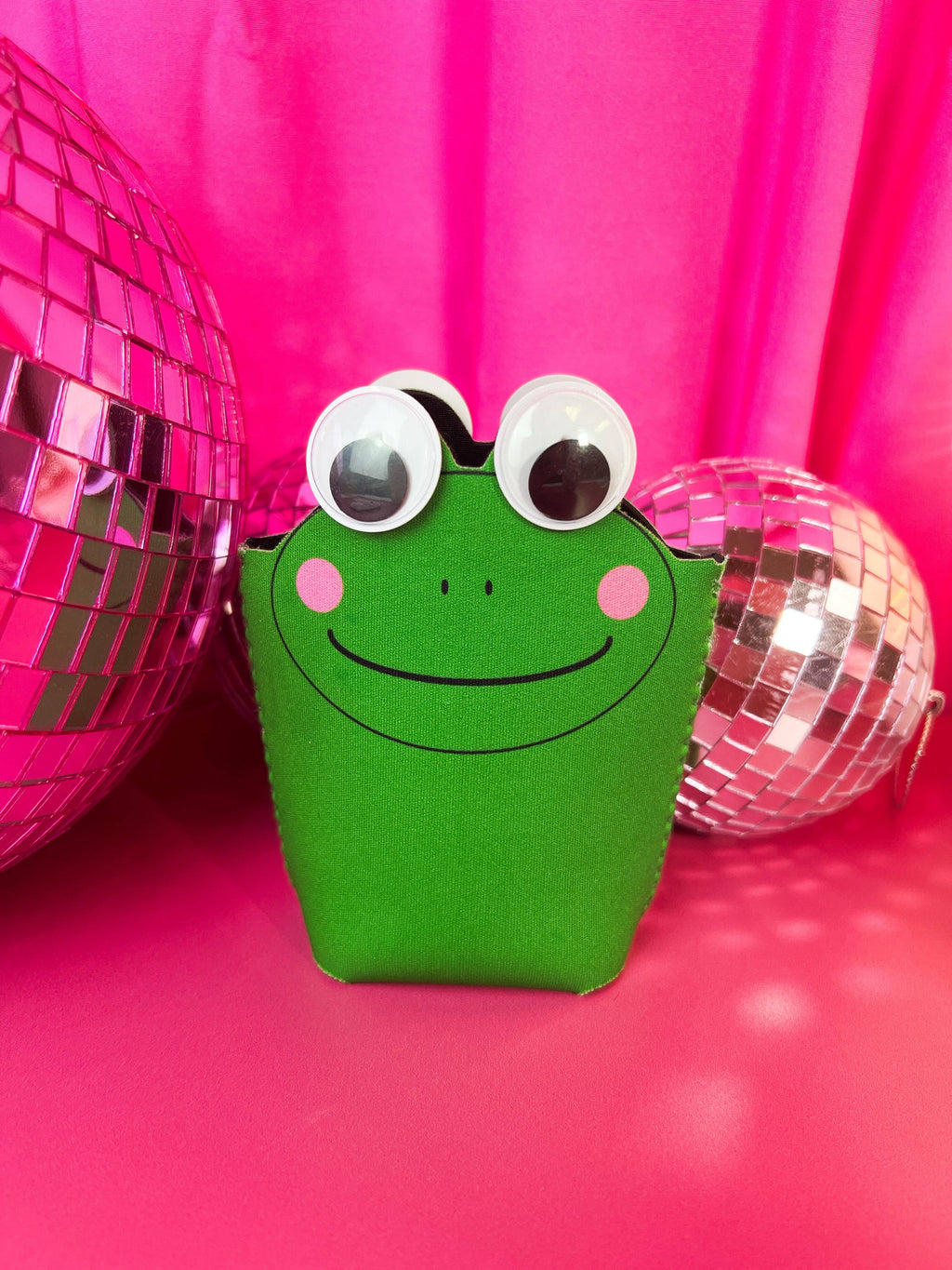 Googlie Eyed Frog Koozie