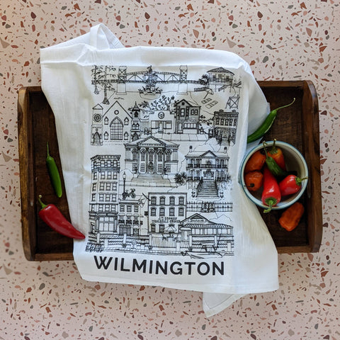 Wilmington, North Carolina Cotton Tea Towel