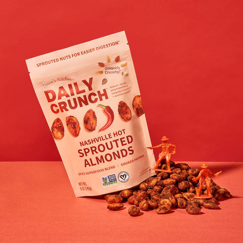 Nashville Hot Sprouted Almonds - 5oz bag