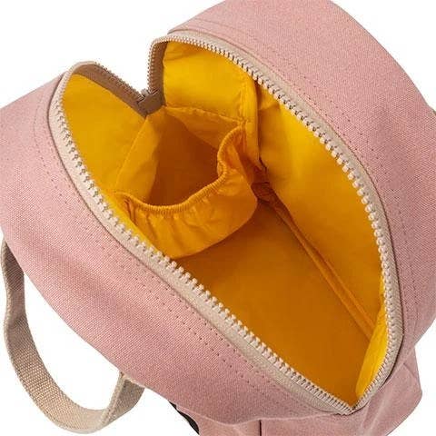 Zipper Lunch Bag - "Lunch" Mauve / Pink