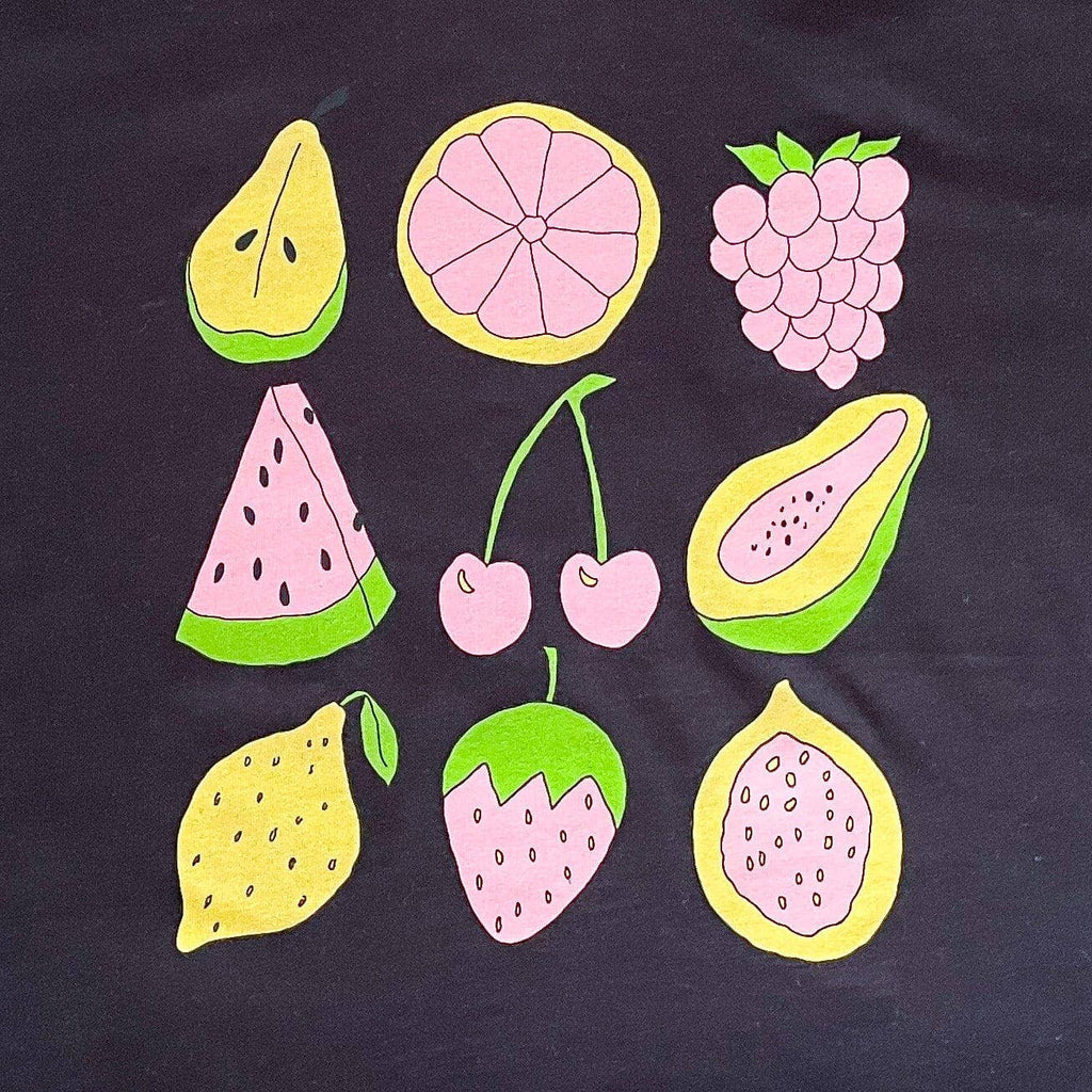Pink Fruits Cropped Tee