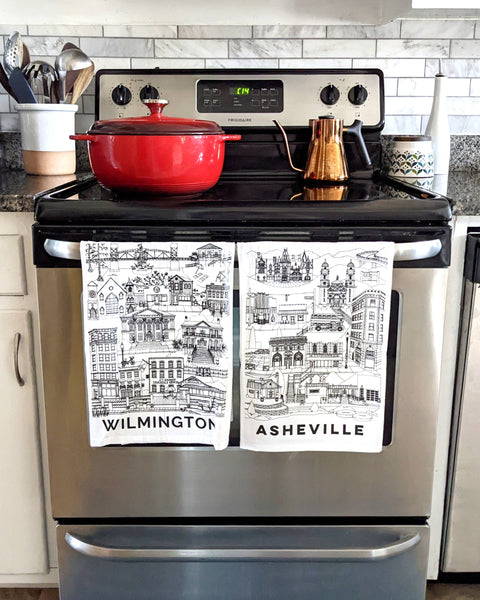 Wilmington, North Carolina Cotton Tea Towel