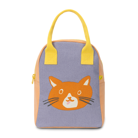 Zipper Lunch Bag - Cat