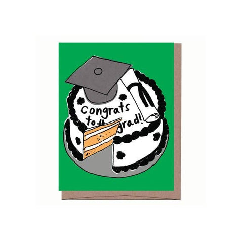 Scratch & Sniff Grad Cake Greeting Card