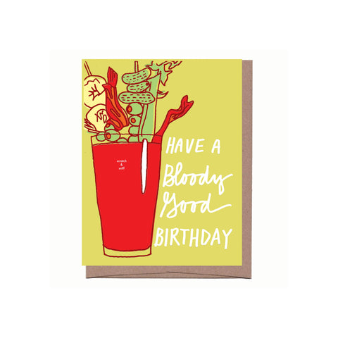 Scratch & Sniff Bloody Mary Birthday Greeting Card