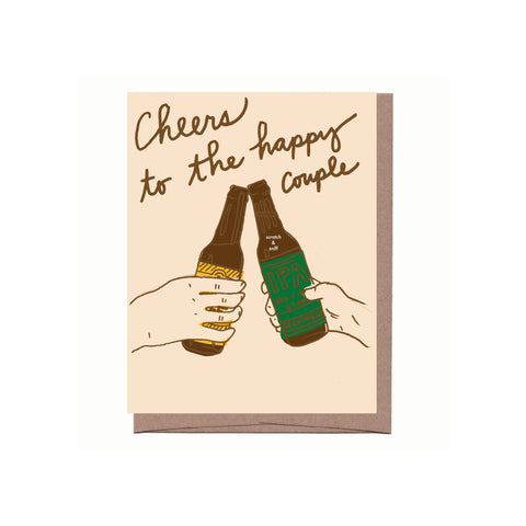Scratch & Sniff Beer Cheers Wedding Greeting Card