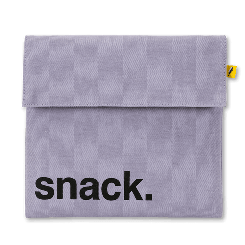 Flip Snack Bag - "Snack" Lavender