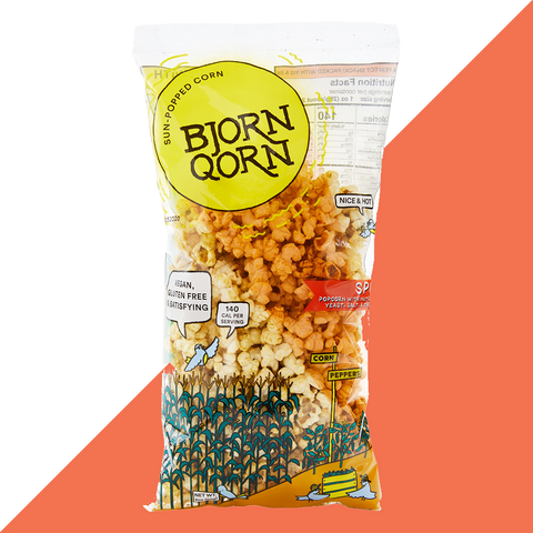 Spicy BjornQorn - Solar-Popped Popcorn